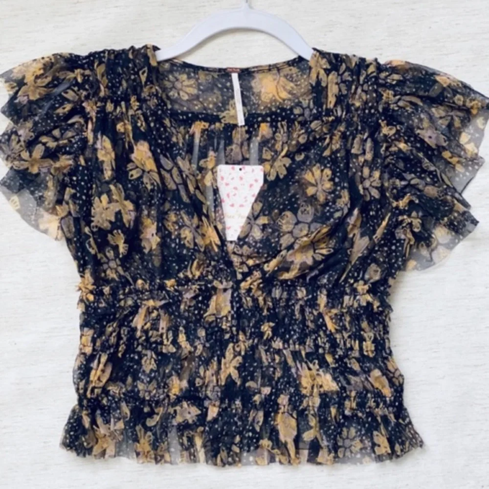 Free People Making Me Smile Print Top - Picture 5 of 11